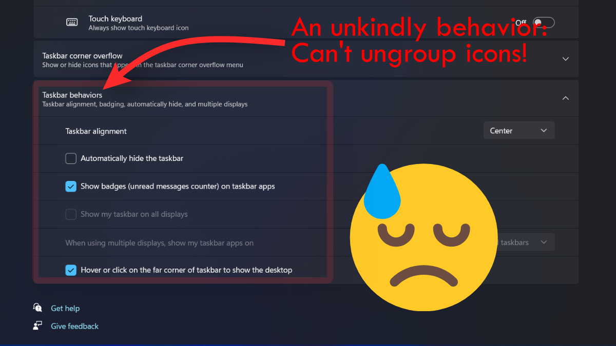 cannot-ungroup-icons-windows-11