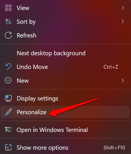 click-on-Personalize-Windows-11