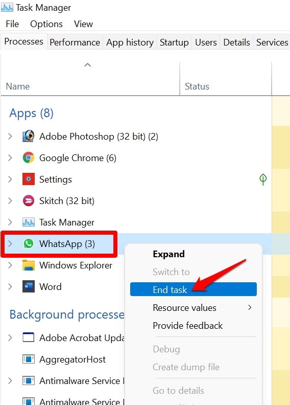 end-WhatsApp-task-from-task-manager