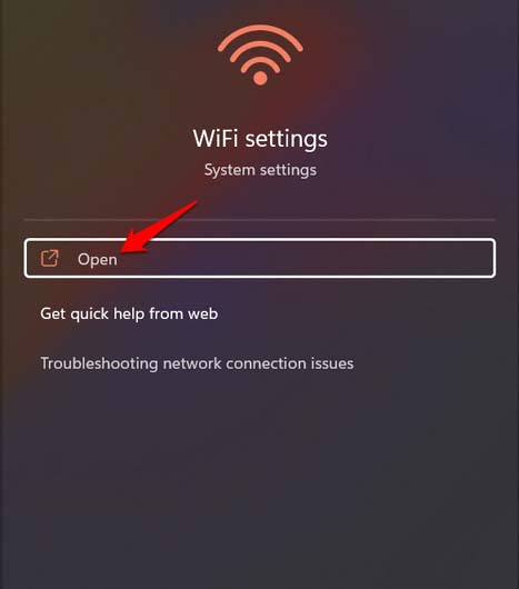open-WiFi-settings
