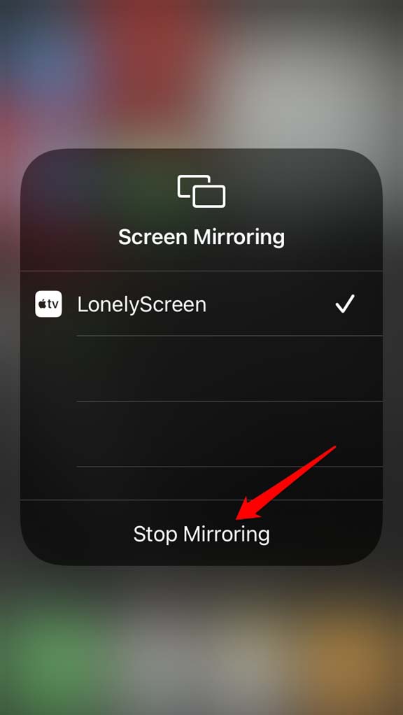 stop-mirroring-iPhone-screen