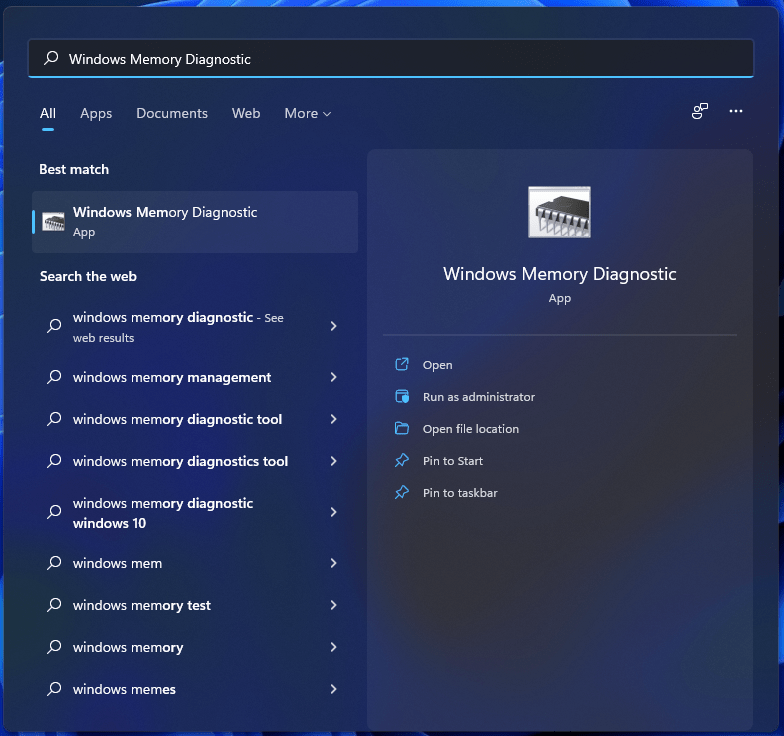 1-Open-WIndows-Memory-Diagnostic 1-Open-WIndows-Memory-Diagnostic