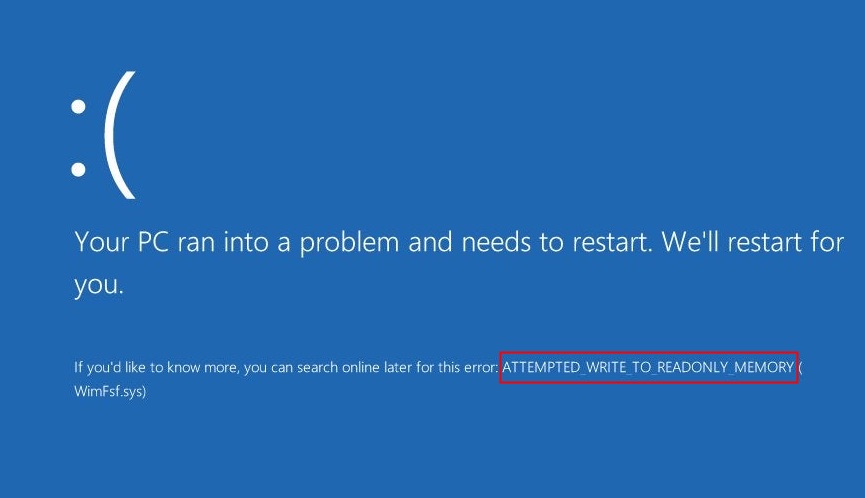 Attempted_Write_to_Readonly_Memory_BSOD_Error Attempted_Write_to_Readonly_Memory_BSOD_Error