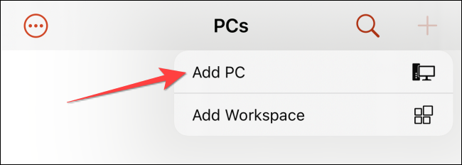 Tap-on-Plus-and-Select-Add-PC-in-Remote-Desktop-app