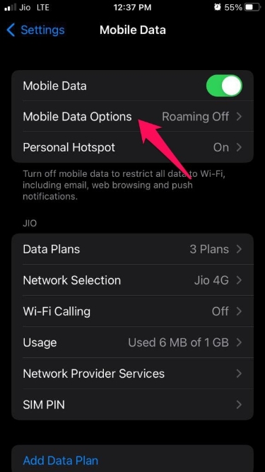 Mobile-Data-Options