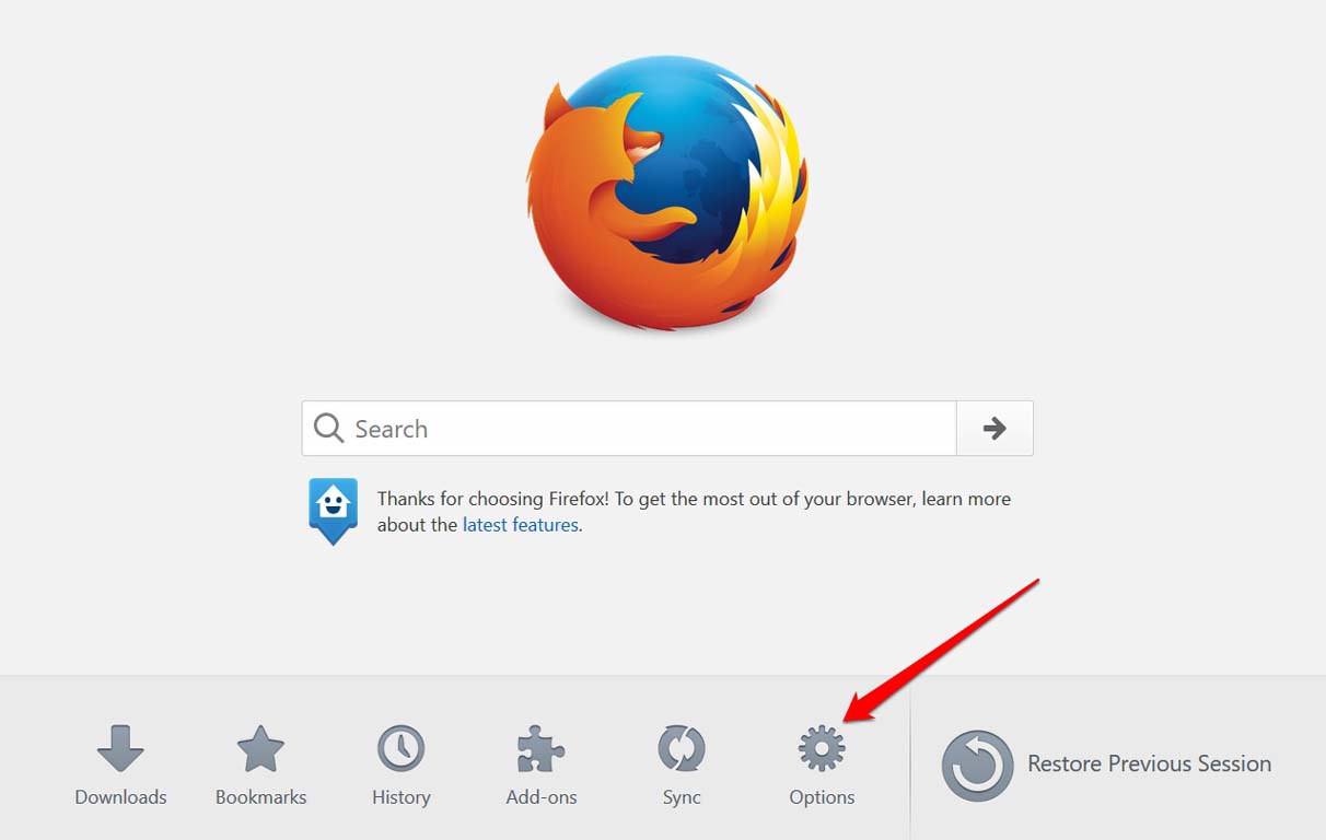 Mozilla-Firefox-options