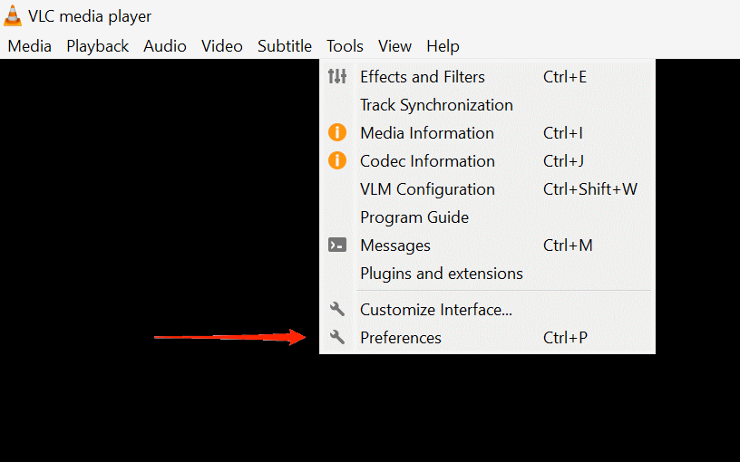 VLC-settings