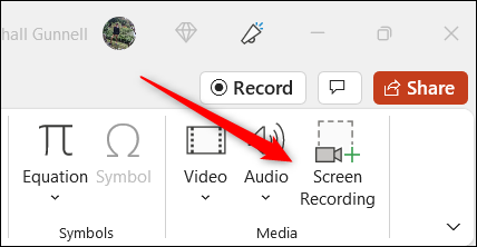 Screen-recording-option-in-PowerPoint.