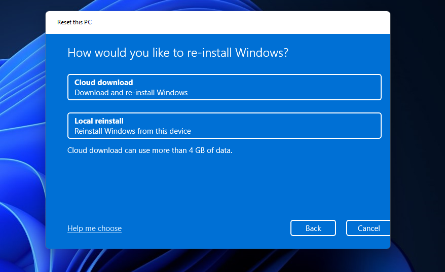 reinstall-options reinstall-options
