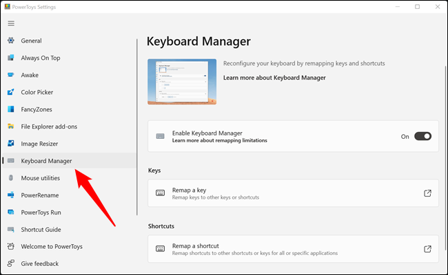 click-keyboard-manager