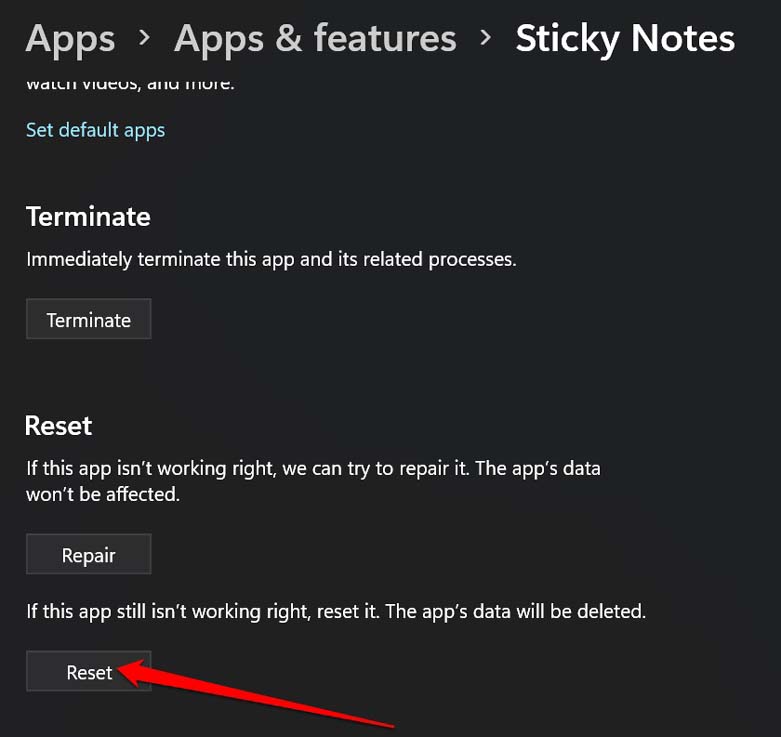 reset-sticky-notes-app
