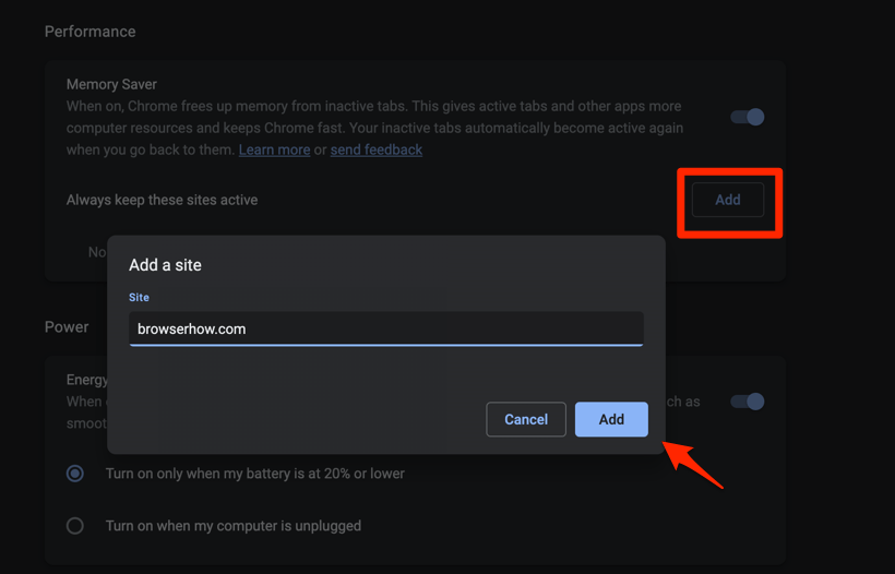 Always_keep_these_sites_active_under_Memory_Saver_Chrome_browser Always_keep_these_sites_active_under_Memory_Saver_Chrome_browser