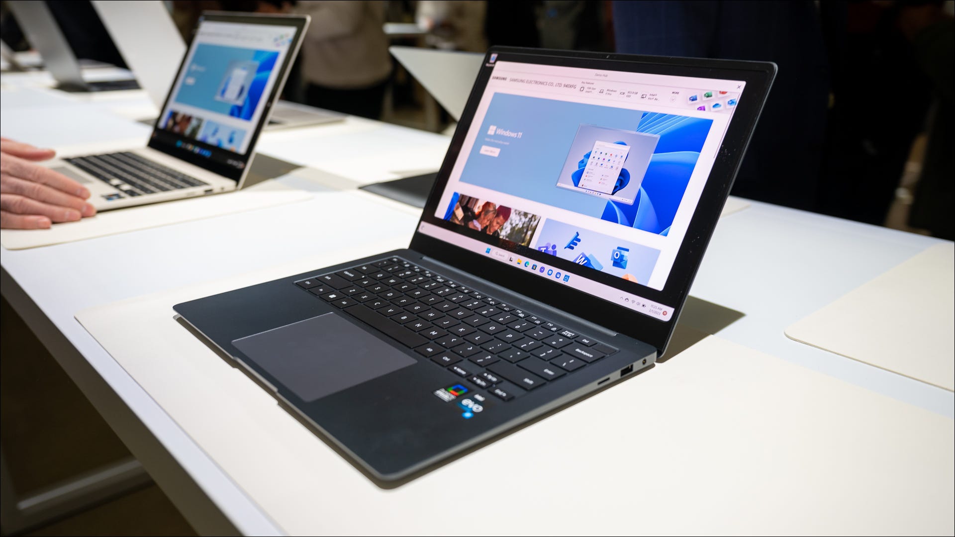 Samsung-Galaxy-Book-3-Pro-sitting-on-a-table-at-Galaxy-Unpacked-2023