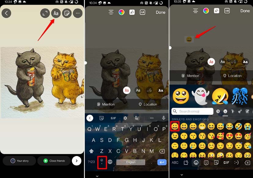 add-emoji-to-picture-from-text-on-Instagram-1
