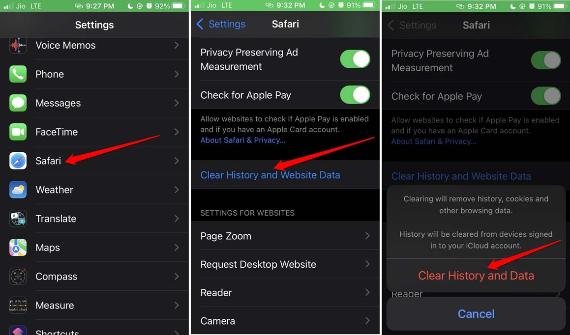 clear-Safari-history