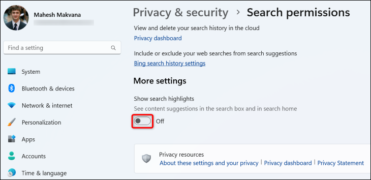 2-windows-11-disable-search-highlights