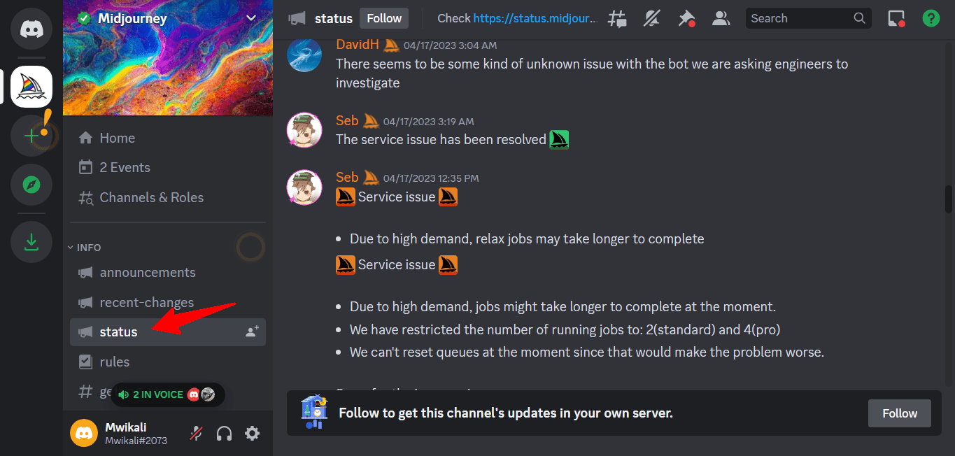 Check-Midjourney-Status