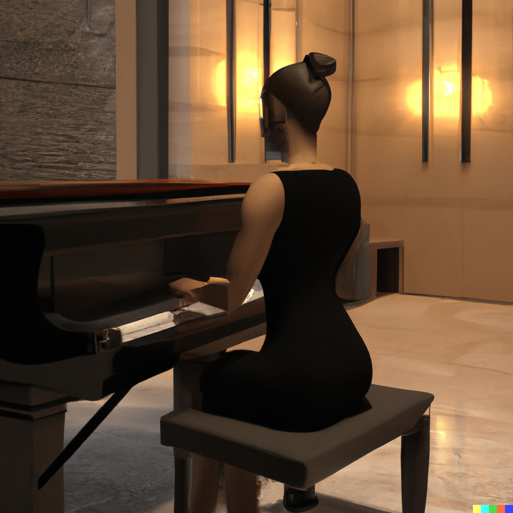 DALL·E-2023-07-05-15.21.42-3d-render-of-a-woman-playing-piano-in-a-hotel-wearing-black-dress-copy-1