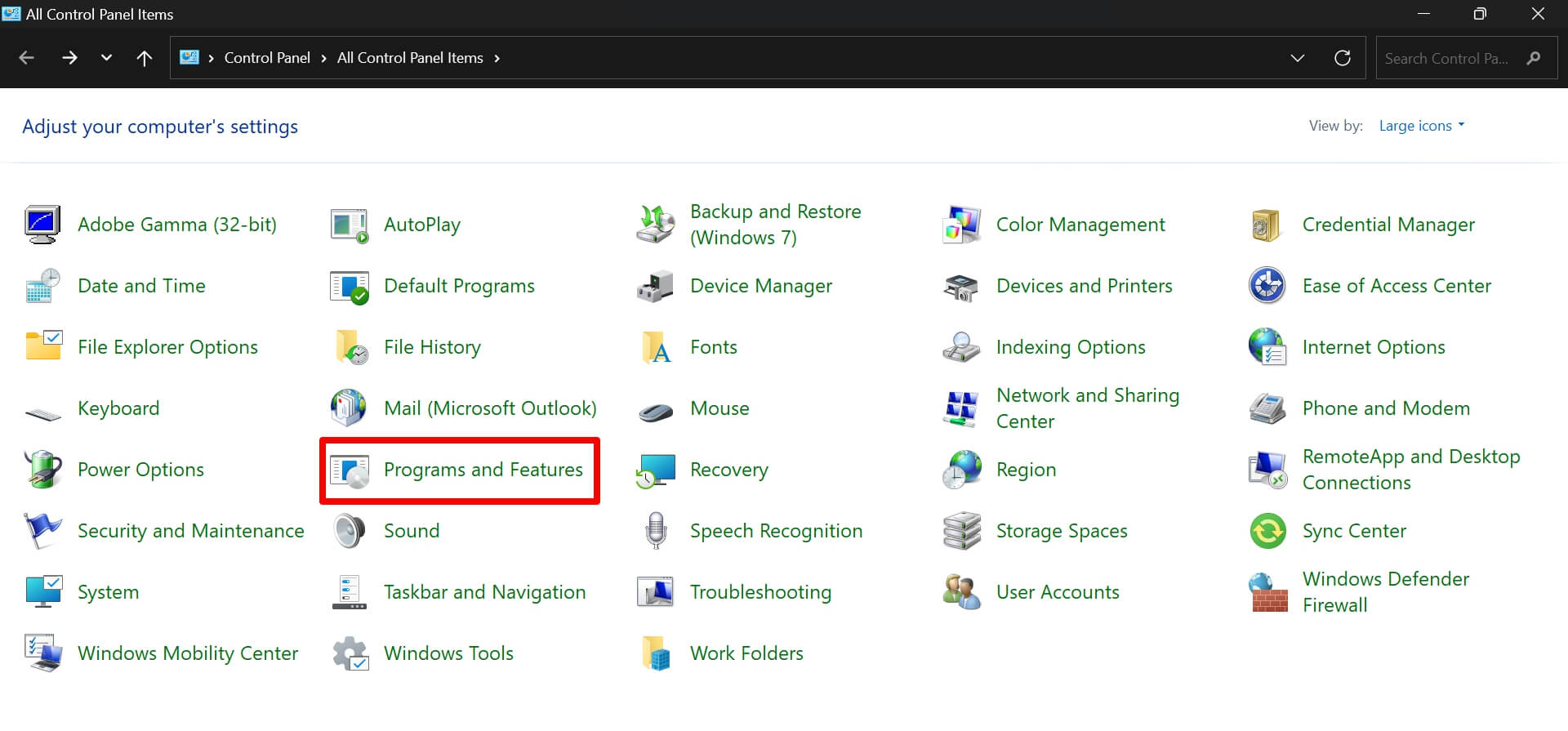 access-programs-and-features-under-Control-Panel access-programs-and-features-under-Control-Panel