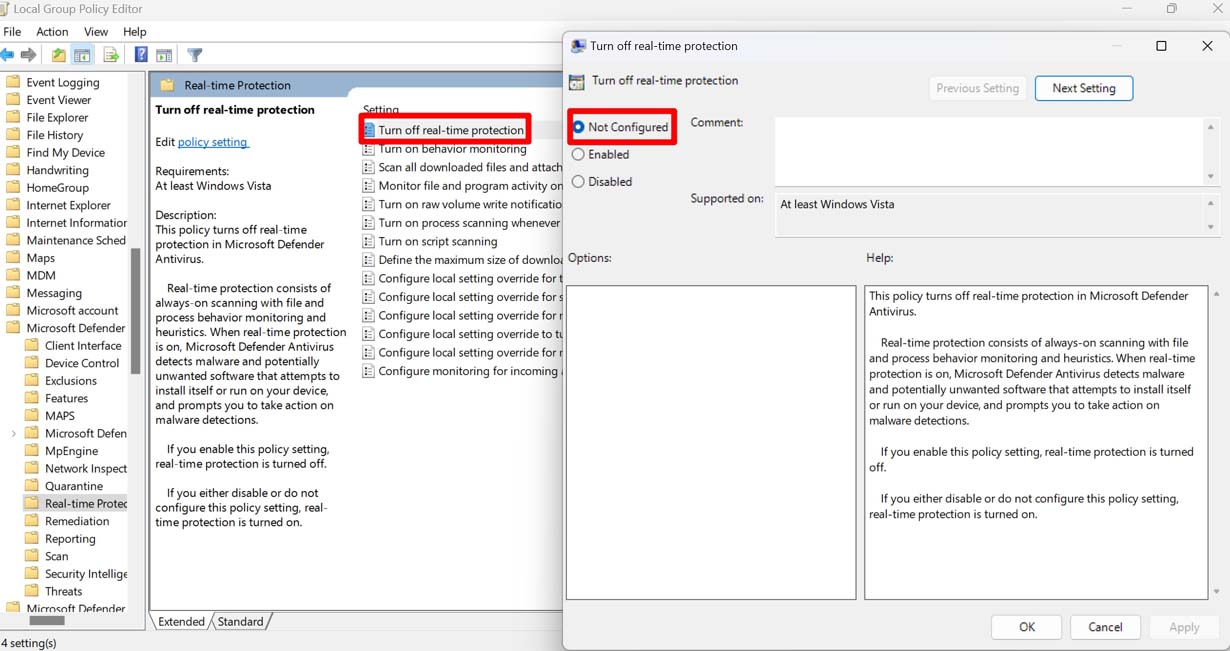 disable-real-time-protection-not-configured disable-real-time-protection-not-configured