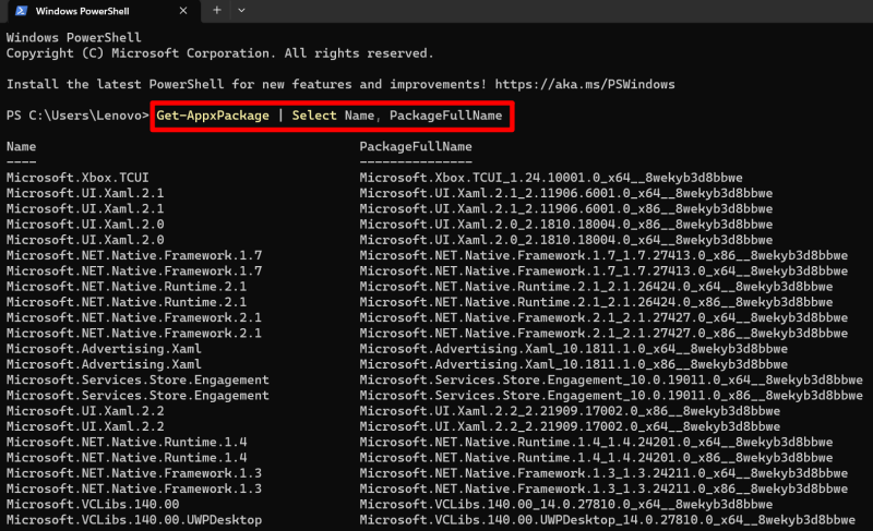 list-app-packages-installed-on-PC