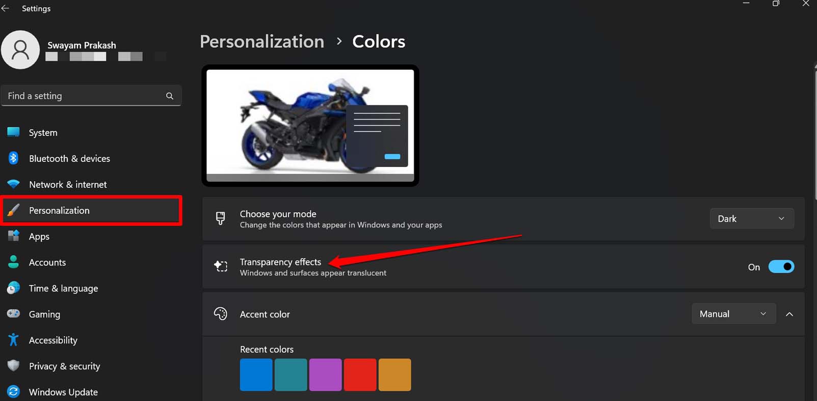 make-the-taskbar-transparent-from-personalization-settings make-the-taskbar-transparent-from-personalization-settings