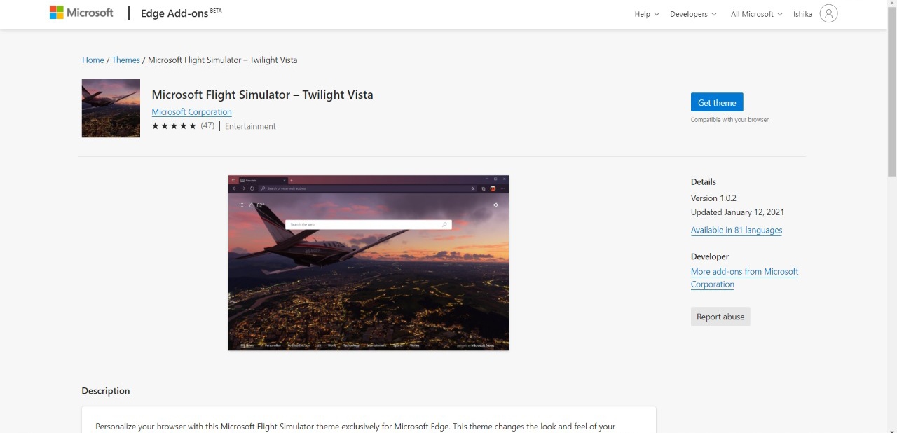 Microsoft-Flight-Stimulator-Twilight-Vista-Edge-Add-on-Theme