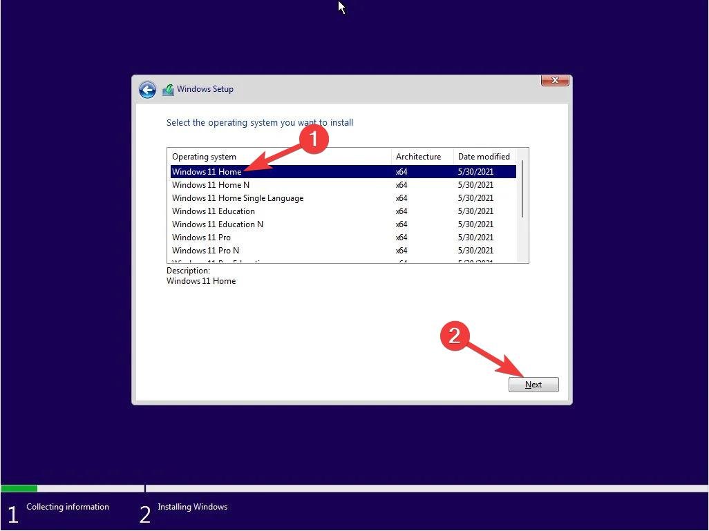 Select-Windows-11-version-to-install-and-click-Next Select-Windows-11-version-to-install-and-click-Next