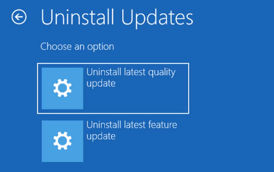 UNinstall-Latest-Quality-Updates
