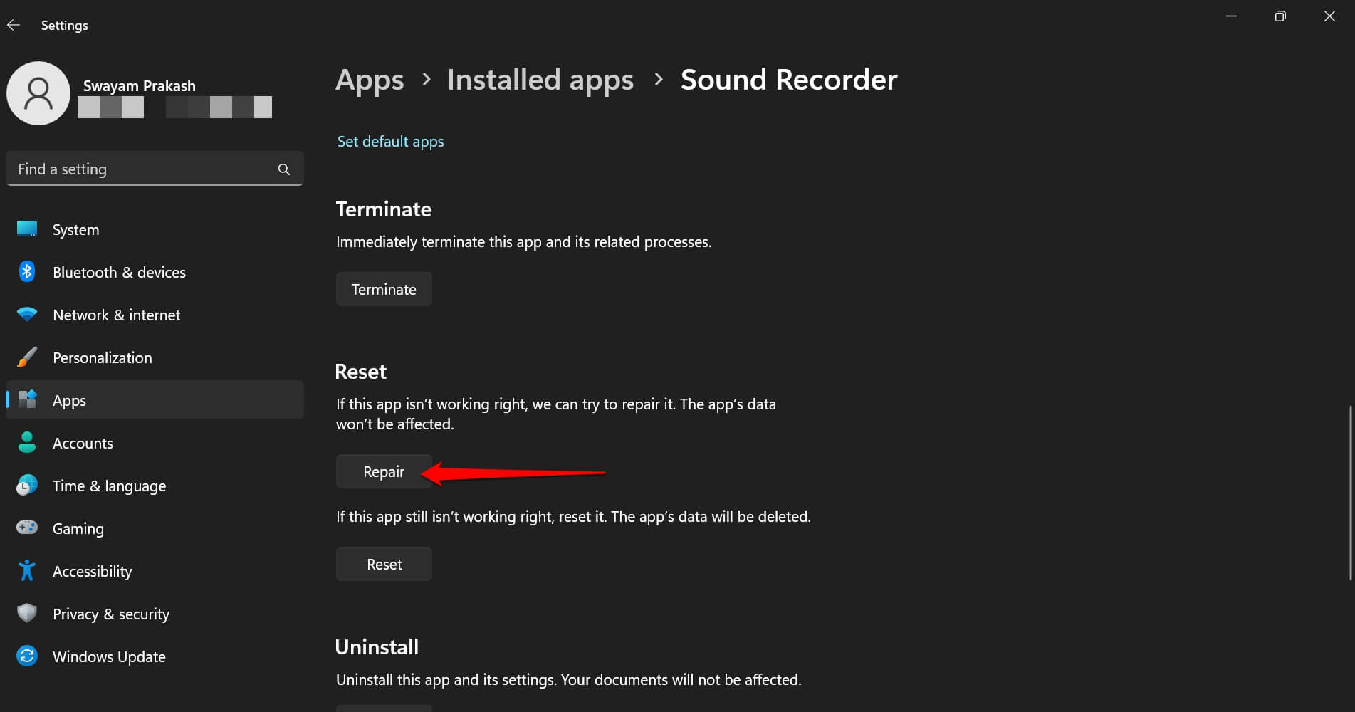repair-sound-recorder-app-Windows-OS