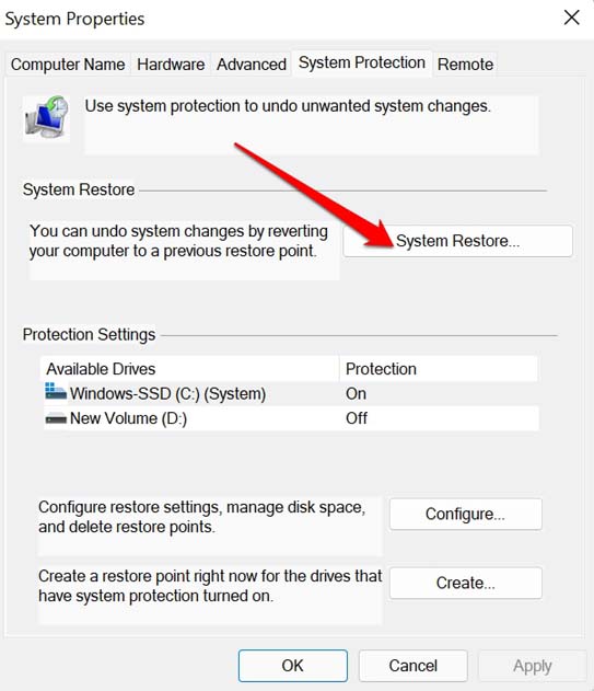 System-restore-Windows System-restore-Windows