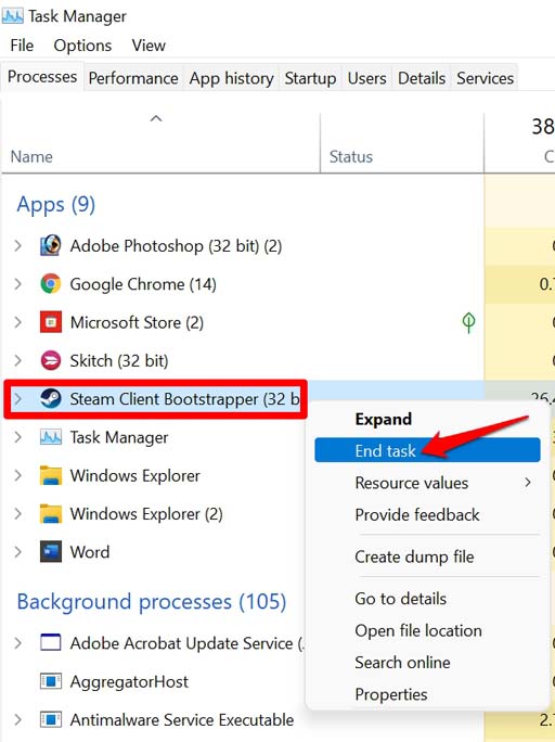 end-task-for-Steam-client-for-Windows-OS end-task-for-Steam-client-for-Windows-OS