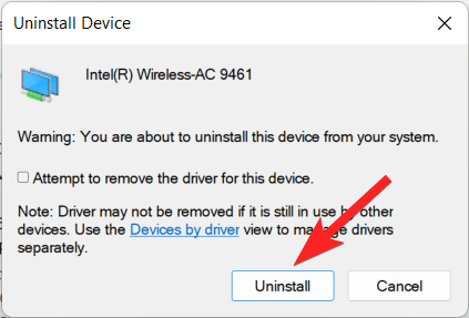 Confirm-uninstall-device-option