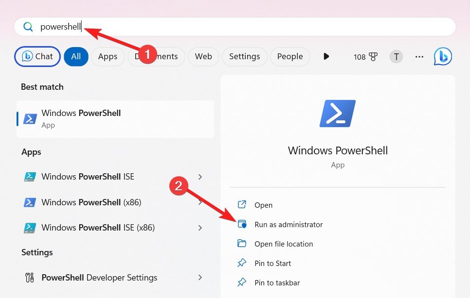 Run-Powershell-as-adminstrator