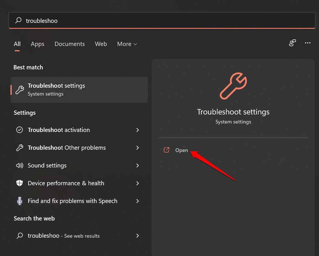 open-troubleshoot-settings open-troubleshoot-settings