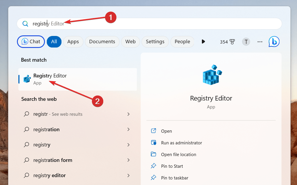 Registry-Editor-from-Start-menu