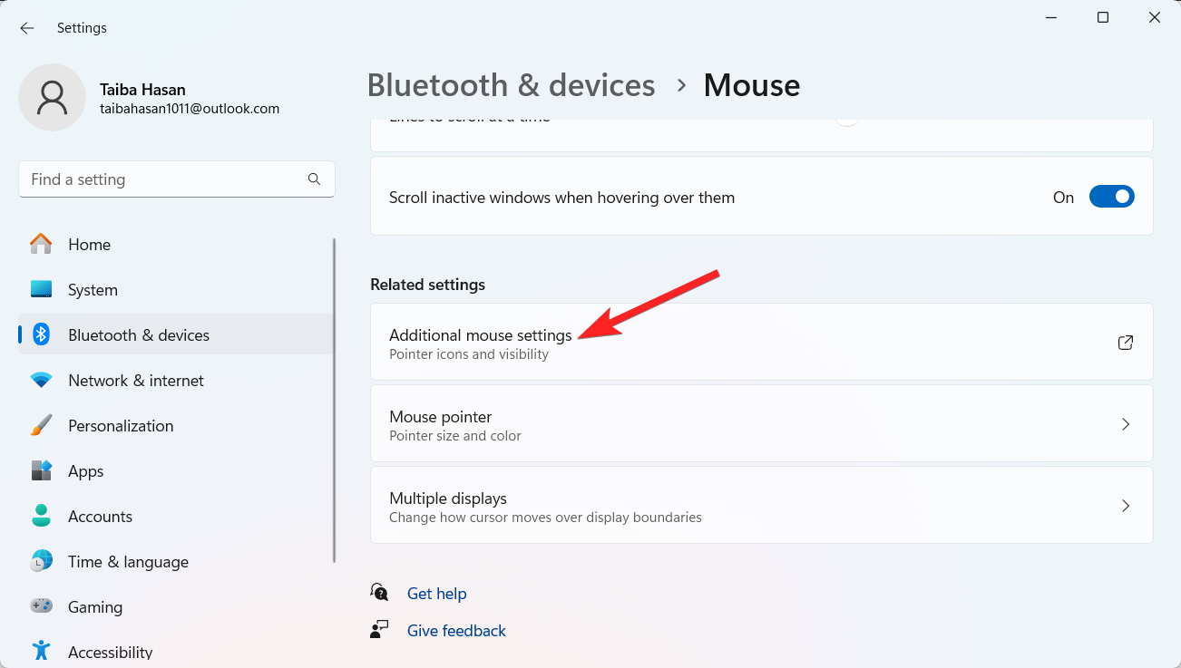 Select-Additional-Mouse-settings