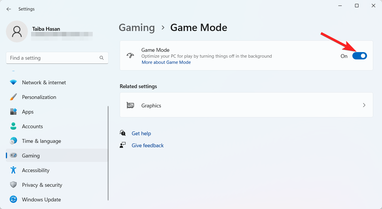 Toggle-on-the-Game-Mode-feature