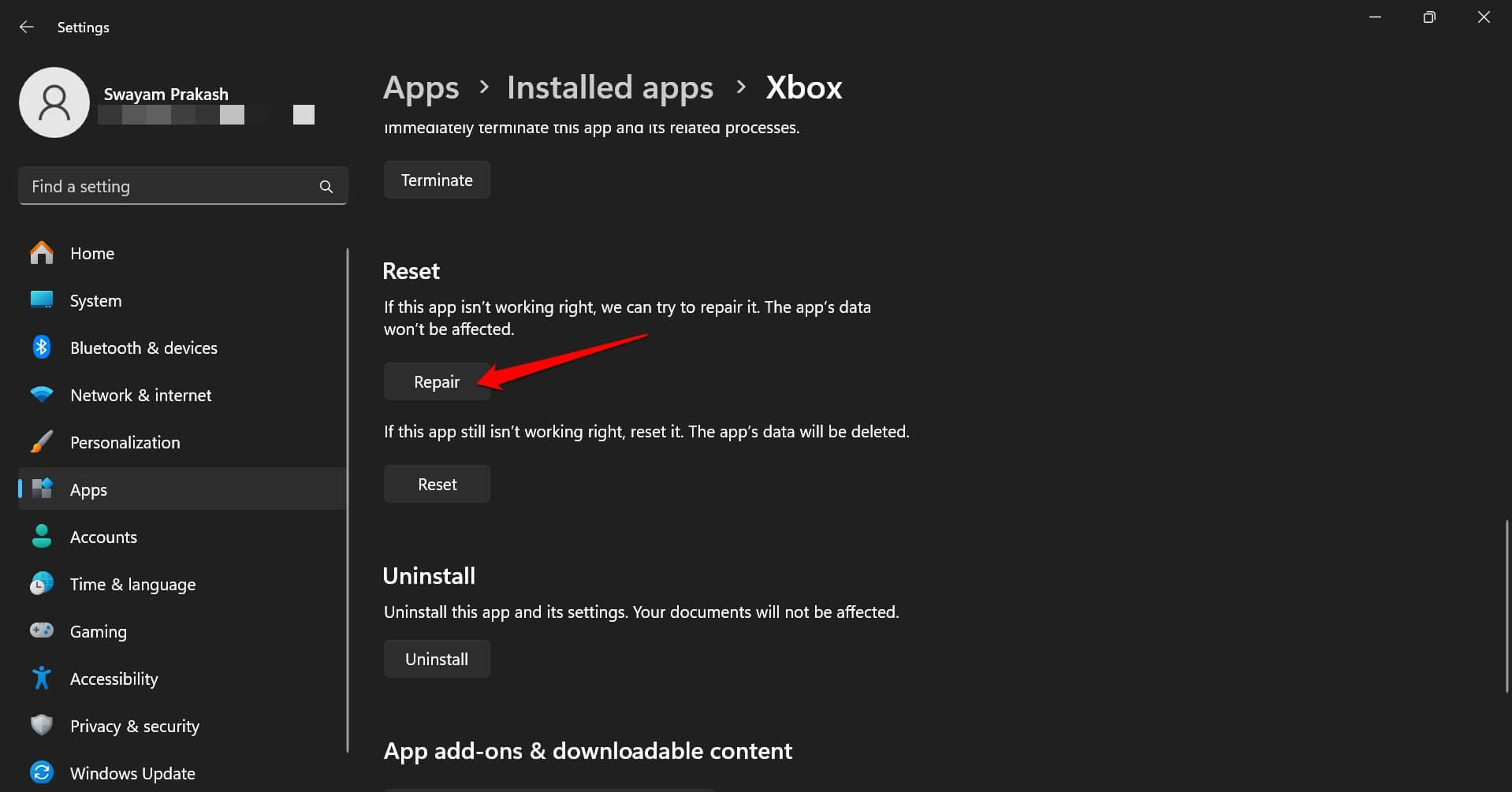 repair-Xbox-app-on-Windows-1