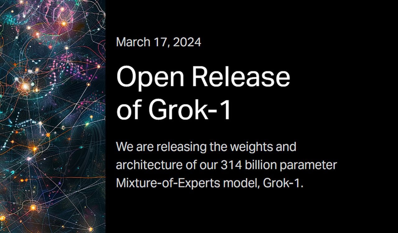 Elon-Musk-xAI-releases-open-source-Grok-1-314B-LLM