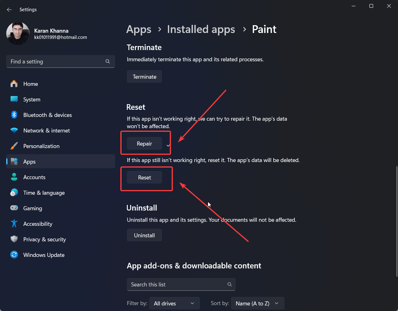 Repair-Reset Repair-Reset