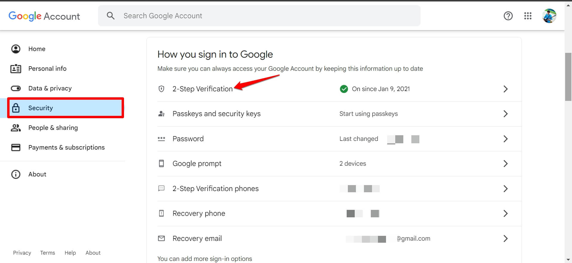 access-Google-two-step-verification