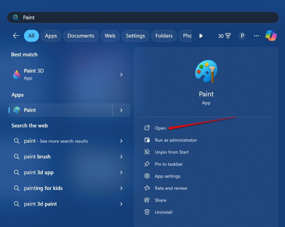 launch-Paint-app-on-Windows-11 launch-Paint-app-on-Windows-11