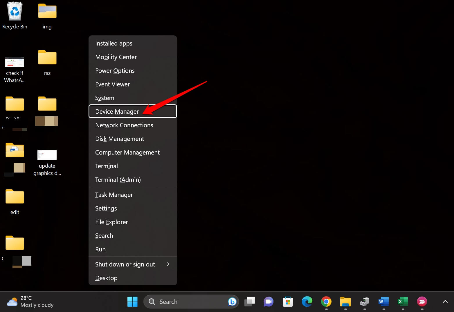 open-Windows-device-manager open-Windows-device-manager