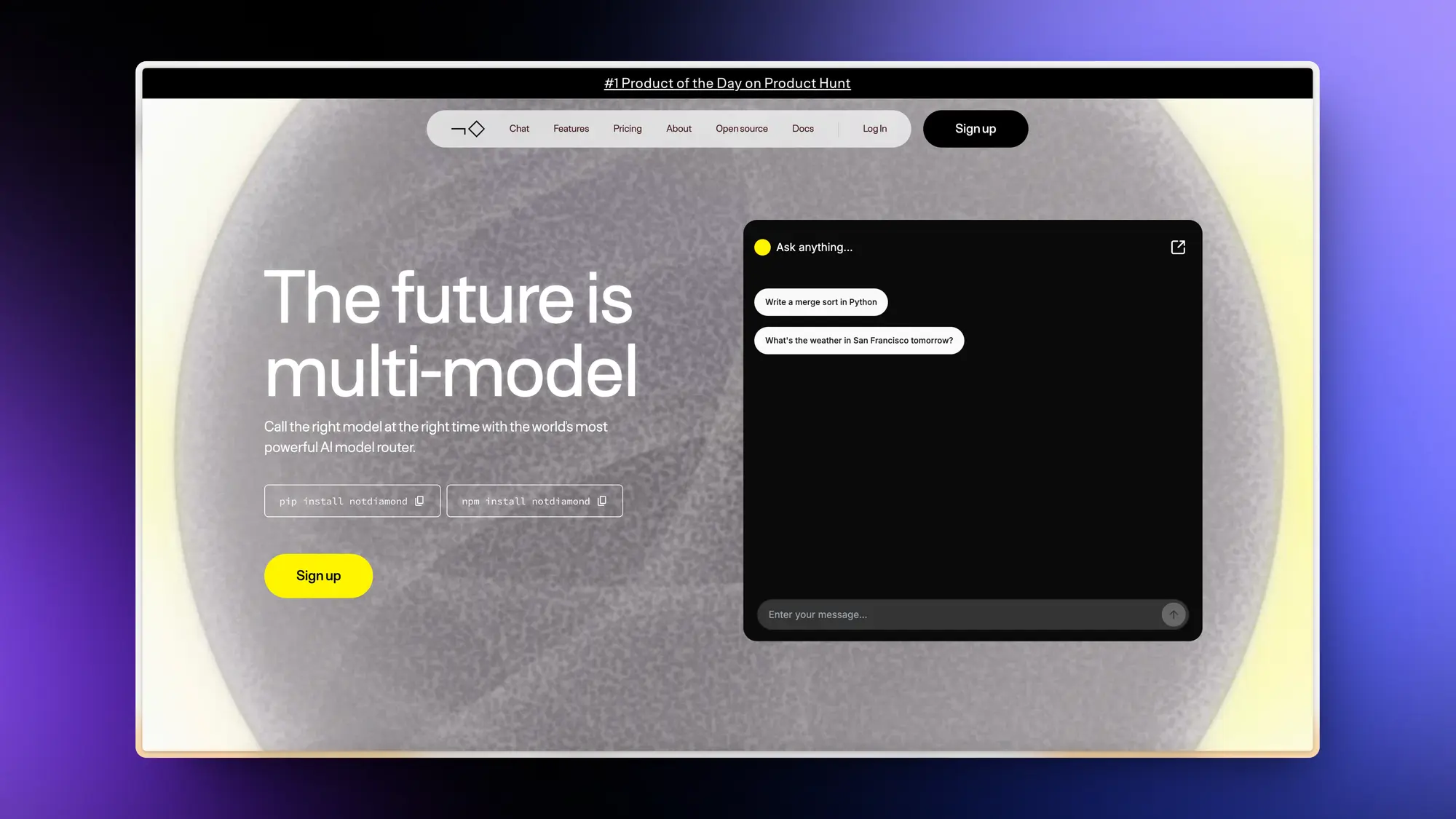 Not Diamond：将每个请求路由到最佳的 LLM，以优化成本、延迟和性能-Win 11系统之家